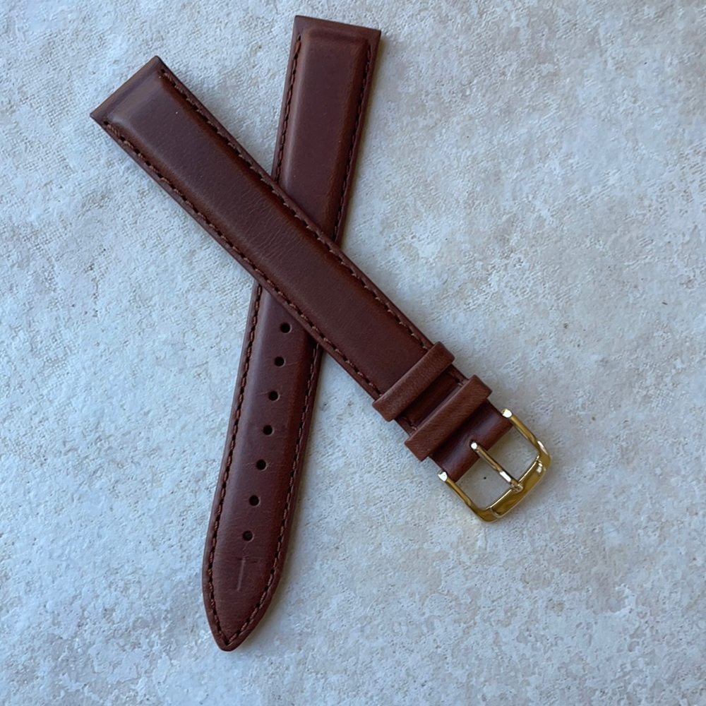 Watch Band Spidel 18mm brown leather band XLong